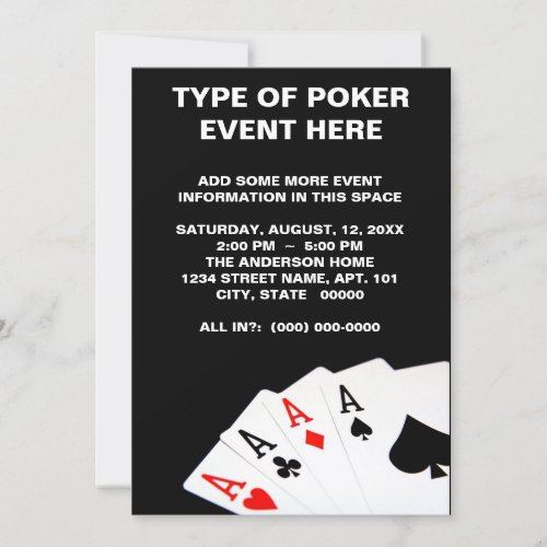 Poker Invitations