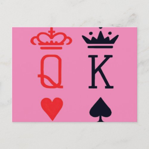 Poker King  Postcard