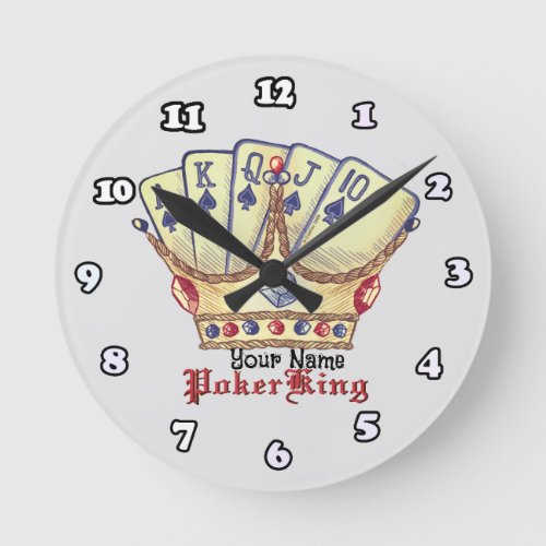Poker King  Round Clock