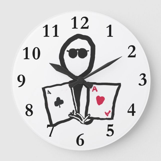 Poker Large Clock (Front)