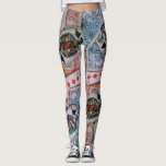 "Poker" Leggings<br><div class="desc">Vintage french playing cards are on the leggings.</div>
