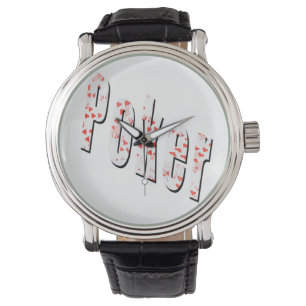 Poker Logo Made With Hearts, Watch