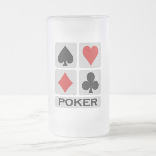 Poker mug - choose style & color