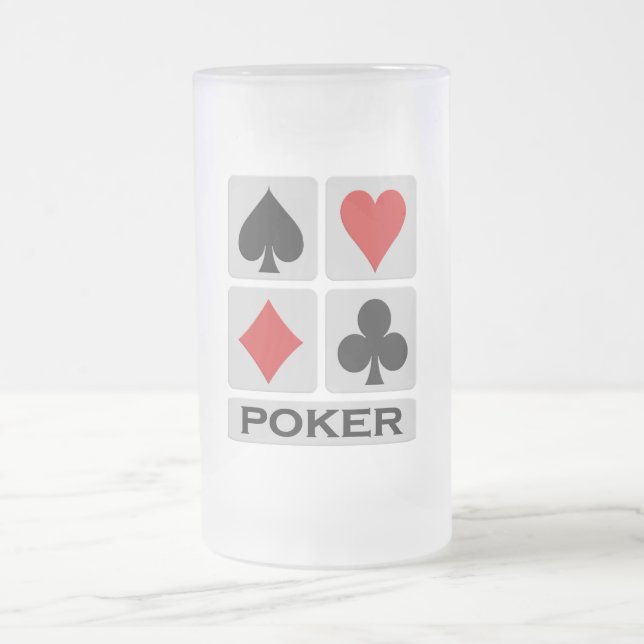 Poker mug - choose style & color (Center)