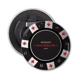 Poker Night Bachelor Party Las Vegas Casino Bottle Opener