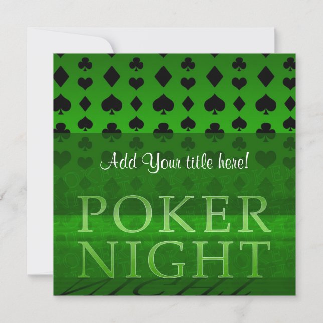 Poker Night Invitation (Front)