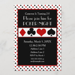Poker Night Poker Theme Card Suits