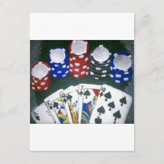 Poker Night Postcard