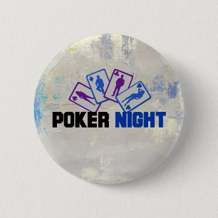 Poker Night with Playing Cards Button