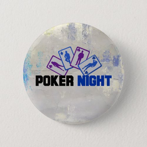 Poker Night with Playing Cards Button