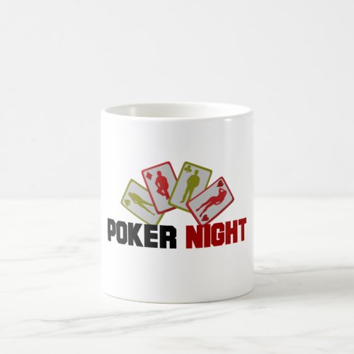 Poker Night with Playing Cards Coffee Mug