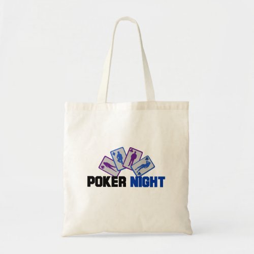 Poker Night with Playing Cards Tote Bag