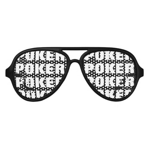 Poker obsession party shades for card player