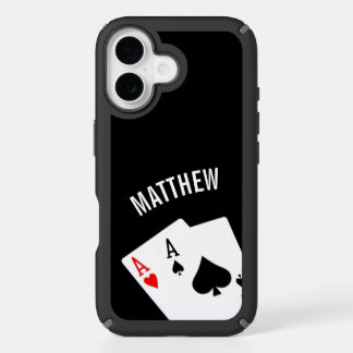 Poker Pair of Aces iPhone 16 Case