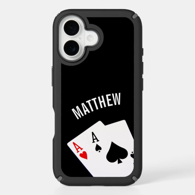 Poker Pair of Aces Speck iPhone Case (Front)