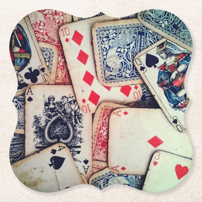 "Poker" Paper Coasters (Front)