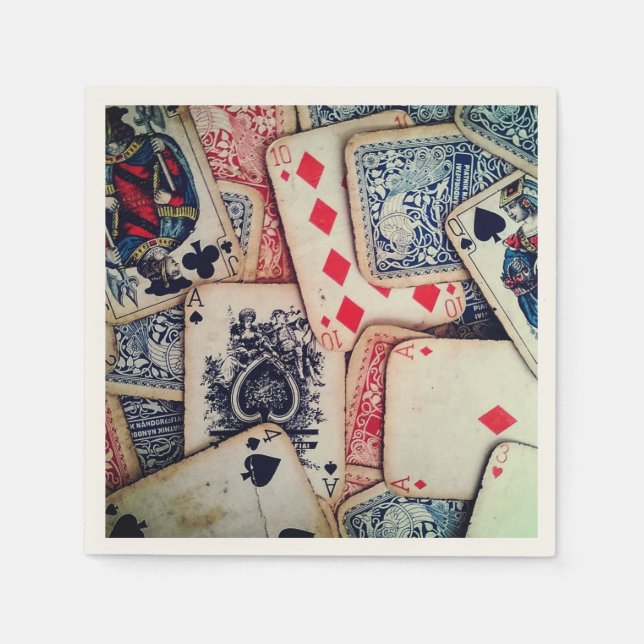 "Poker" Paper Napkins (Front)