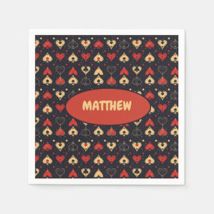 Poker Paper Napkins Playing Card Party