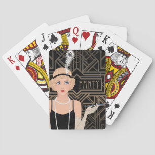 Poker Party Art Deco Poker Cards