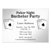 Poker Party Bachelor Party Invitation