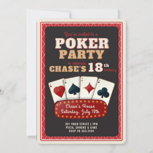 Poker Party Invitation