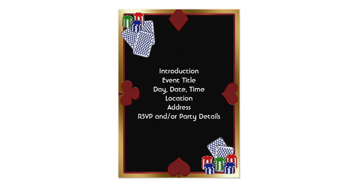 Poker Party Invitation Template 10