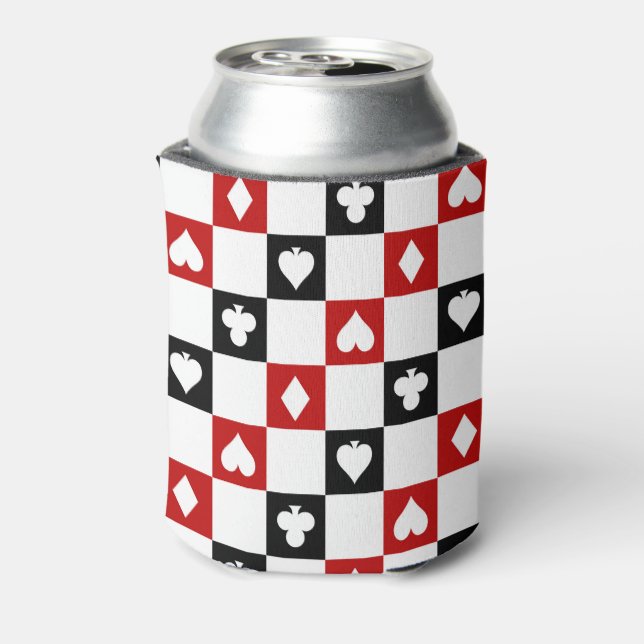Poker party suit pattern can cooler (Can Back)