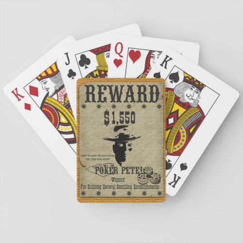 Poker Pete Reward Poster Poker Cards