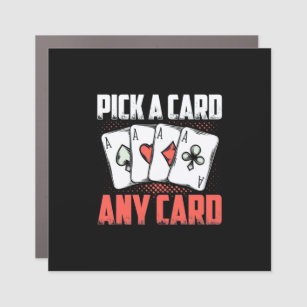 Poker Pick A Card Any Card Car Magnet