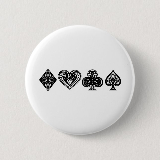 Poker Pinback Button (Front)