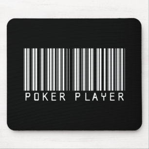Poker Player Bar Code Mouse Pad