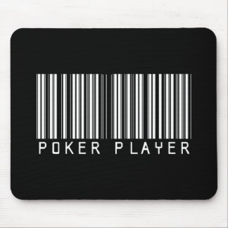 Poker Player Bar Code Mouse Pad