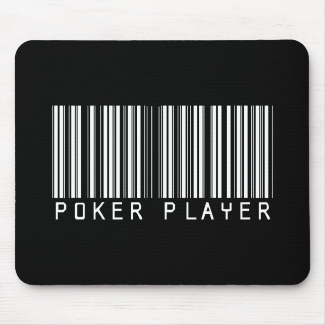Poker Player Bar Code Mouse Pad (Front)
