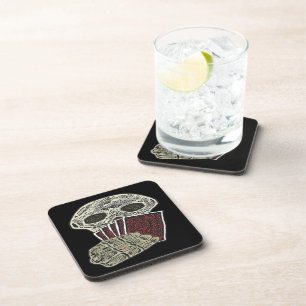 Poker Player Beverage Coaster