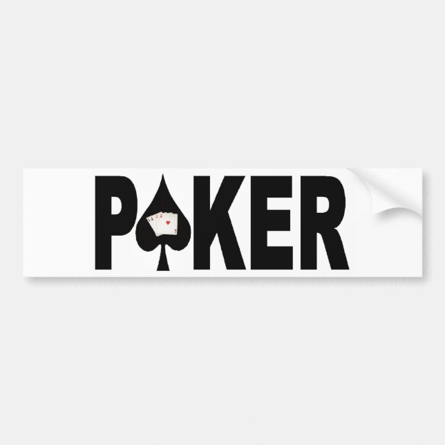 POKER Player Bumper Sticker (Front)