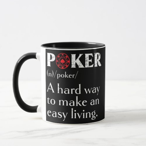 Poker Player Card Game Bluffing Casino Pot Poker  Mug