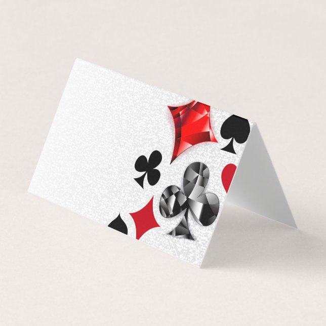 Poker Player Gambler Playing Card Suits Las Vegas (Front)
