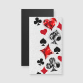Poker Player Gambler Playing Card Suits Las Vegas (Front/Back)