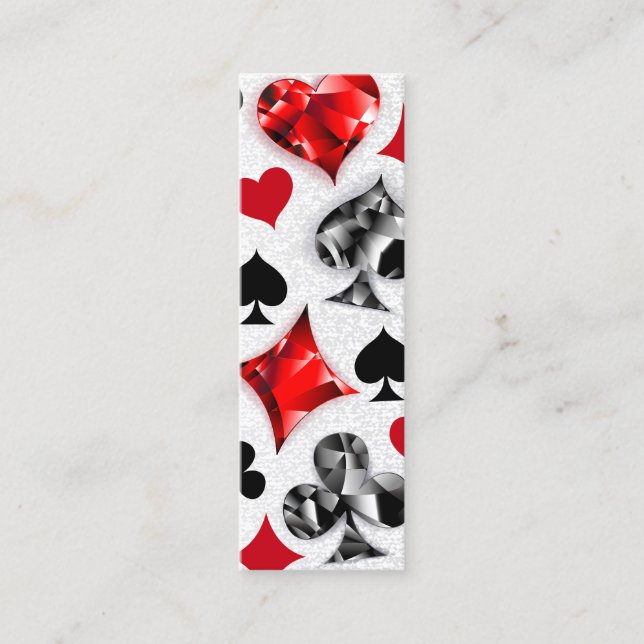 Poker Player Gambler Playing Card Suits Las Vegas (Front)