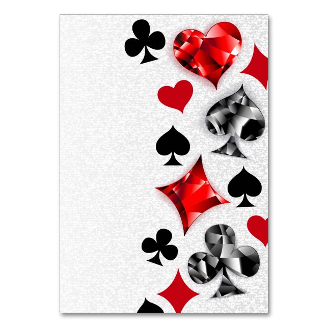 Poker Player Gambler Playing Card Suits Las Vegas (Front)