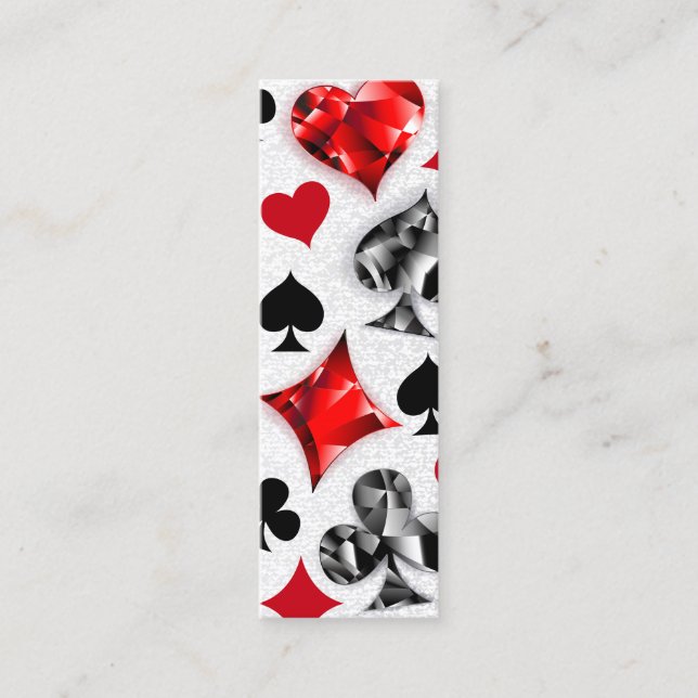 Poker Player Gambler Playing Card Suits Las Vegas (Front)