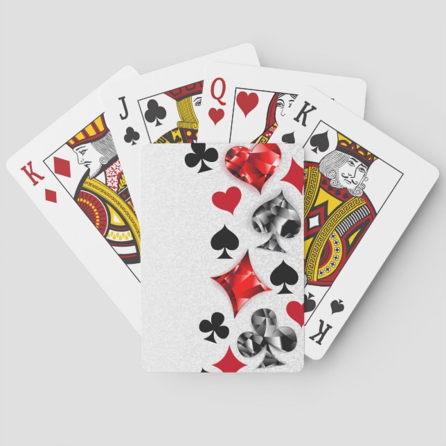 Poker Player Gambler Playing Card Suits Las Vegas (Back)