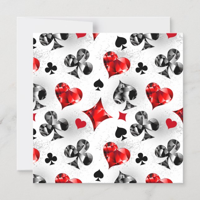 Poker Player Gambler Playing Card Suits Las Vegas (Front)