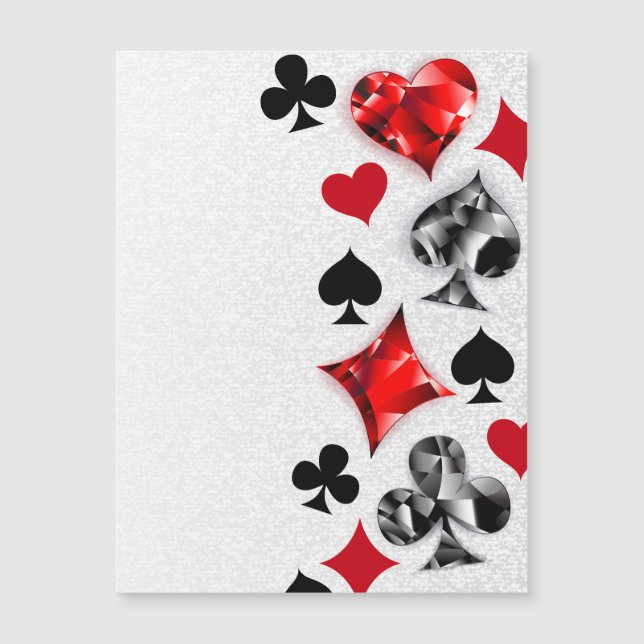 Poker Player Gambler Playing Card Suits Las Vegas (Front)