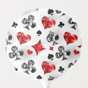 Poker Player Gambler Playing Card Suits Las Vegas Balloon