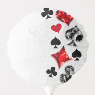 Poker Player Gambler Playing Card Suits Las Vegas Balloon