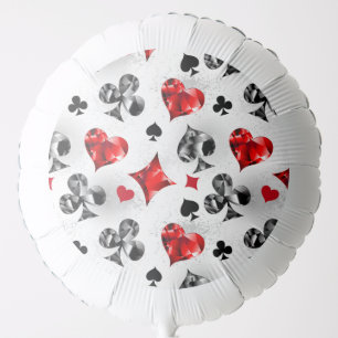 Poker Player Gambler Playing Card Suits Las Vegas Balloon