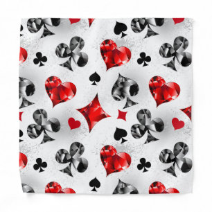 Poker Player Gambler Playing Card Suits Las Vegas Bandana
