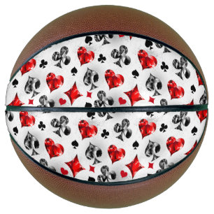 Poker Player Gambler Playing Card Suits Las Vegas Basketball