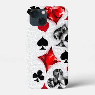 Poker Player Gambler Playing Card Suits Las Vegas iPhone 13 Mini Case